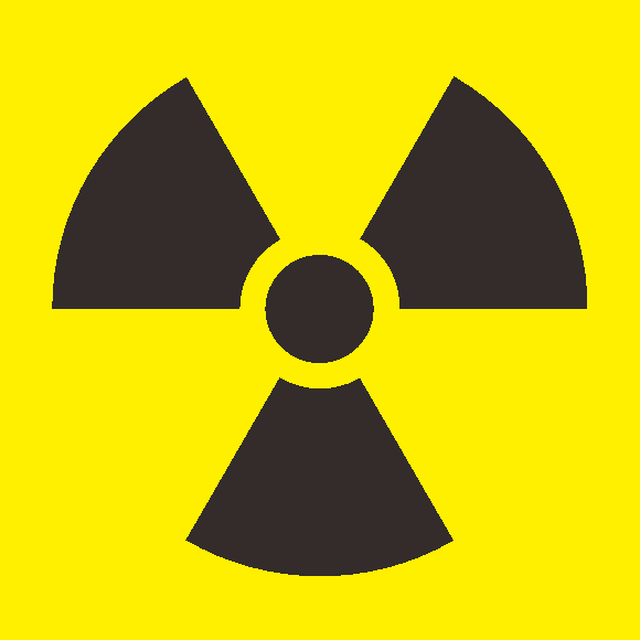 放射能標識のイラスト