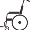 歩行困難な入院患者さんに必要な車椅子のピクトグラム