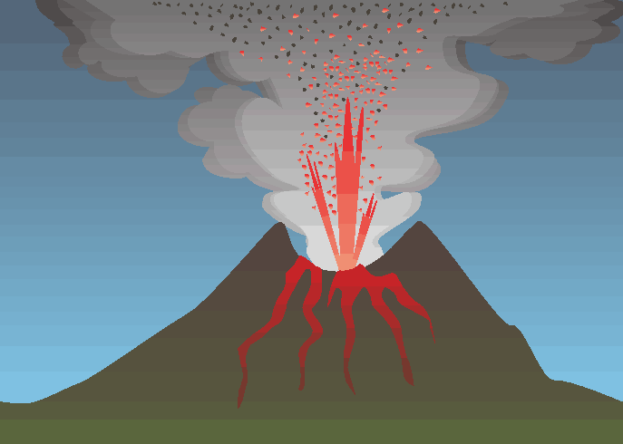 美しい花の画像 心に強く訴えるイラスト 火山