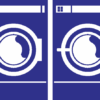 コインランドリーの洗濯機のピクトグラム