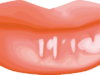 赤い唇のイラスト
