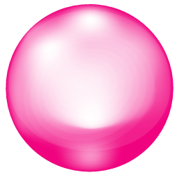 ピンク色を基調としたガラス玉のワンポイントイラスト画像