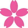 簡略なサクラの花のイラスト