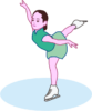 <span class="title">氷上を華麗に舞うフィギュアスケートの女子選手のイラスト</span>