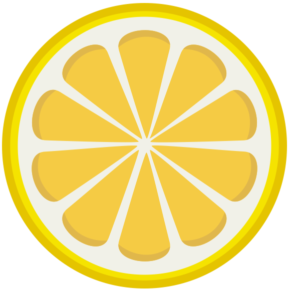 レモンのスライスのアイコン