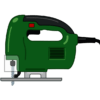 DIYからプロの現場まで幅広く使われている電動ジグソーのイラスト