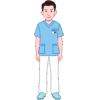 病棟担当の優しそうな男性看護師のイラスト