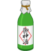 お祭りに奉納する御神酒のイラスト