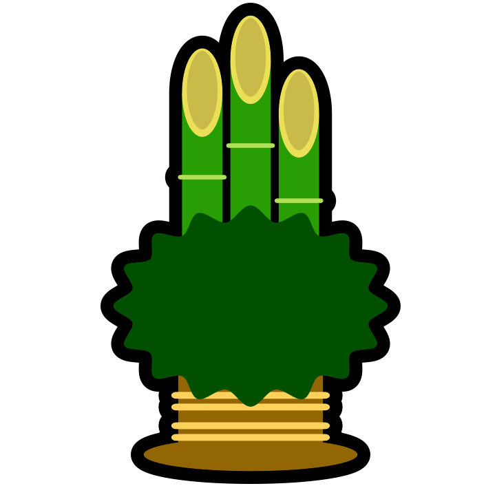 年神様のためにお正月の玄関を飾る門松のアイコンイラスト