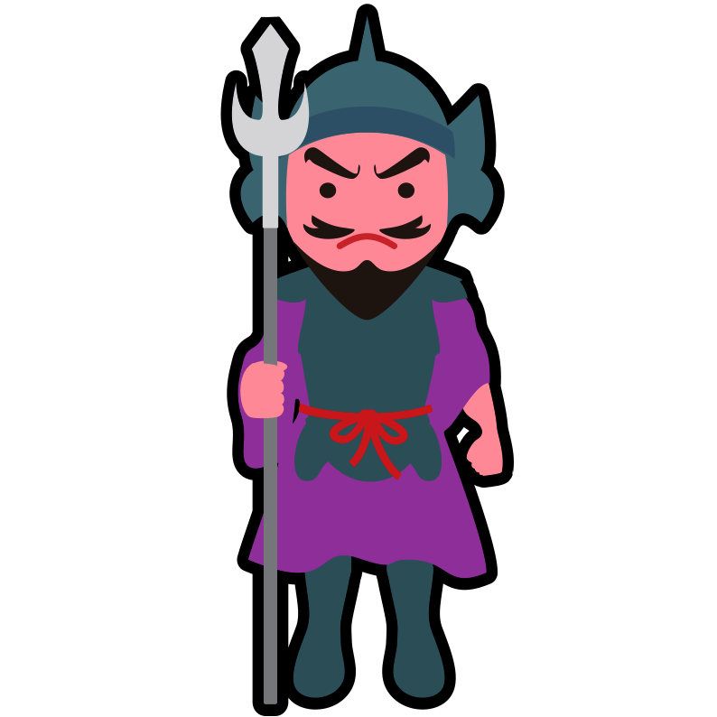 新年・お正月の金運・開運コンテンツに、七福神の一柱である毘沙門天のアイコン