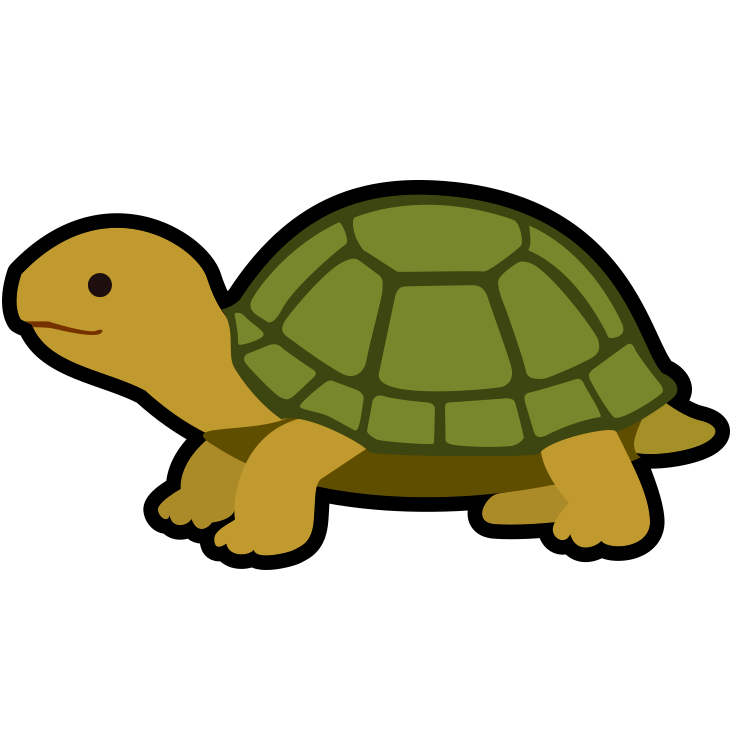 長寿の象徴!正月に縁起の良い亀のアイコンイラスト素材