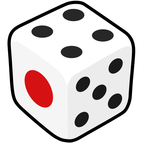 正月の遊びで使うサイコロのアイコン