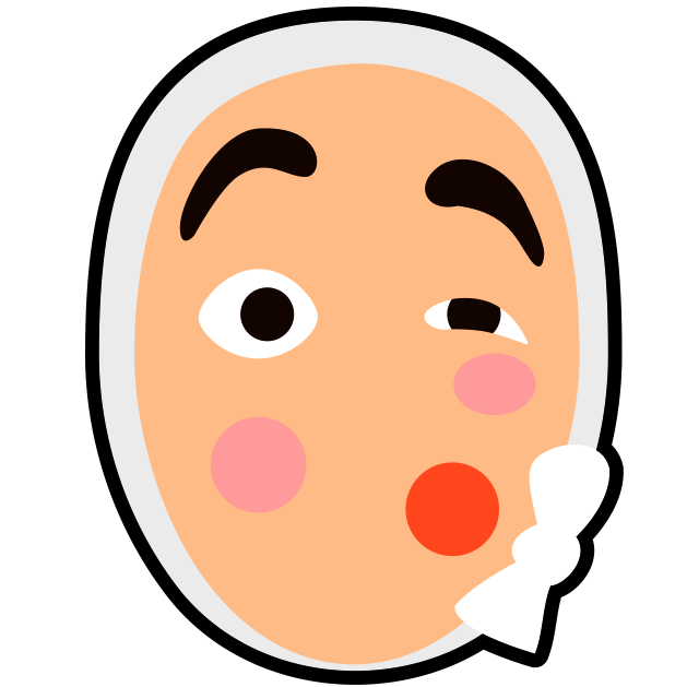 コミカルな表情でお祭りを盛り上げるひょっとこのアイコン