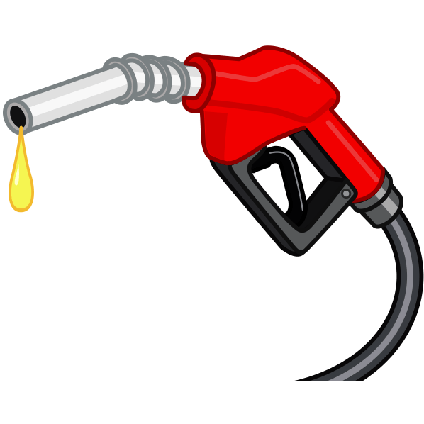 ガソリン価格高騰の象徴でもある給油ノズルのイラスト