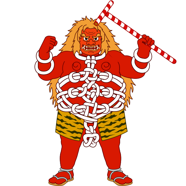 豊橋鬼祭の鬼のイラスト