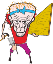 老大工のイラストレーター ファンキーな老大工をやっているイラストレーター