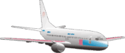 ジェット旅客機のイラスト