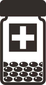 ビン入りサプリメントのピクトグラム