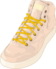 快適そうなハイキングシューズのイラスト