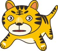 マンガトラ 漫画チックなトラのイラスト