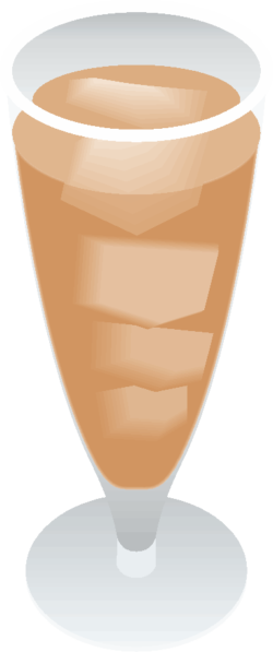 ウーロン茶 冷たいウーロン茶のイラスト