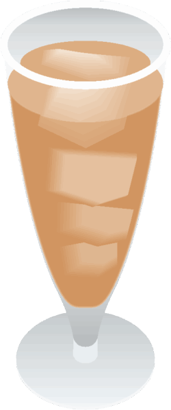 ウーロン茶 冷たいウーロン茶のイラスト