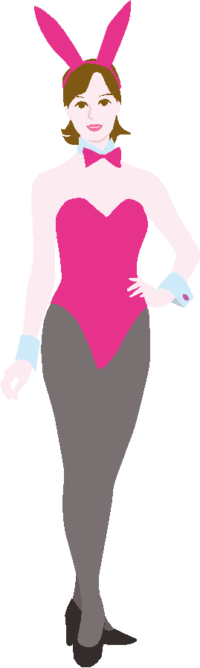 かっこいいバニーガールのイラスト