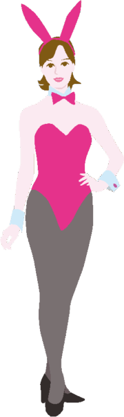 かっこいいバニーガールのイラスト
