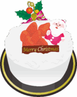 クリスマスケーキのイラスト