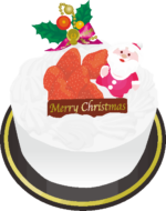 クリスマスケーキのイラスト