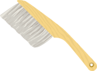 製図用刷毛 図面清掃のための製図用刷毛のイラスト