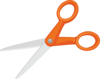 ハサミ オレンジ色のハサミ