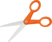 ハサミ オレンジ色のハサミ