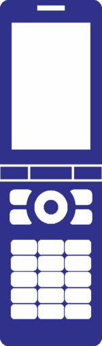 ガラケー ガラ系携帯電話のピクトグラム