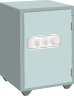 金庫 頑丈な金庫のイラスト
