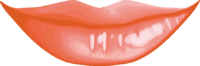 赤い唇のイラスト