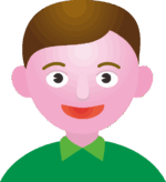 普段着のお父さんのイラスト