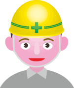 工事現場で働くお父さん 工事現場で働くお父さんのイラスト