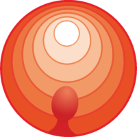 赤い大腸ポリープのイラスト