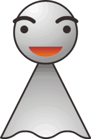 笑顔のてるてる坊主のイラスト