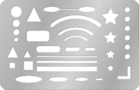 字消し板 ステンレス製字消し板のイラスト