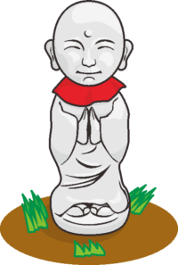 柔和な表情のお地蔵様おのイラスト