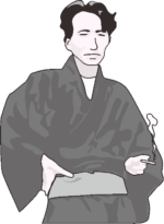 太宰治の似顔絵 太宰治の似顔絵のイラスト