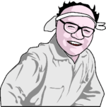 棟方志功 棟方志功の似顔絵イラスト