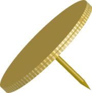 二重画鋲 金属製画鋲のイラストその2