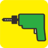 電気ドリル 電気ドリルのカラーアイコン画像