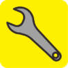スパナ 片口スパナのカラーアイコン画像