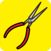 ラジオペンチ 細かい作業に便利なラジオペンチのカラーアイコン画像