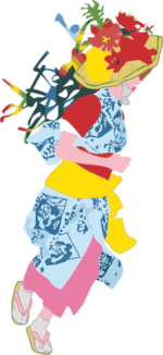 青森ねぶた祭のハネト