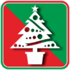 クリスマスツリーのカラーアイコン画像